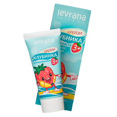 Зубная паста детская Клубника 50 мл Levrana NTP19 1